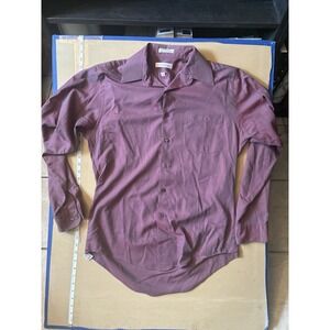 John Henry Button Dress Shirt Mens Size 15.5 34-35 Red